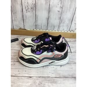 Skechers Women Athletic Work Shoe Size 8 Multi Carbix Comp Toe Lace Up Sneakers